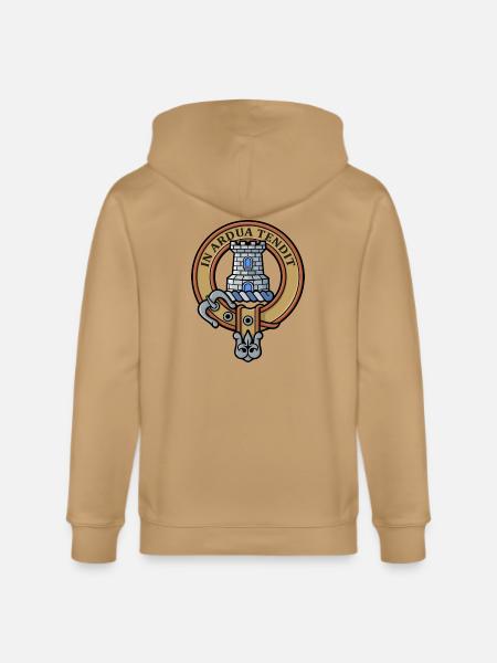 Clan Malcolm Crest - Stanley/Stella Cultivator Organic Zip Hoodie -