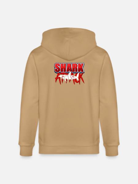 Shark Attack Bold Graphic - Stanley/Stella Cultivator Organic Zip Hoodie -