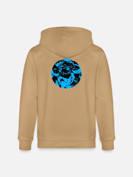 Blue Echo Faces - Stanley/Stella Cultivator Organic Zip Hoodie -