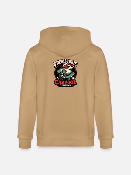 Prehistoric Carpool Service - Stanley/Stella Cultivator Organic Zip Hoodie -