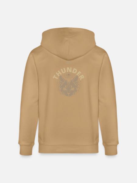 Solar Feline Emblem - Stanley/Stella Cultivator Organic Zip Hoodie - 