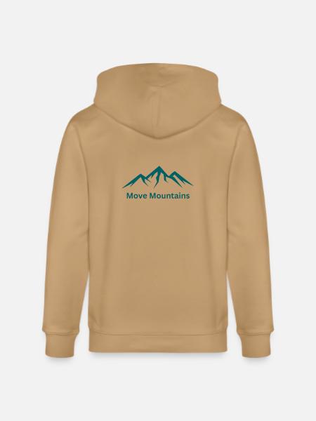 Move Mountains Mountain Crest Logo - Stanley/Stella Cultivator Organic Zip Hoodie - 