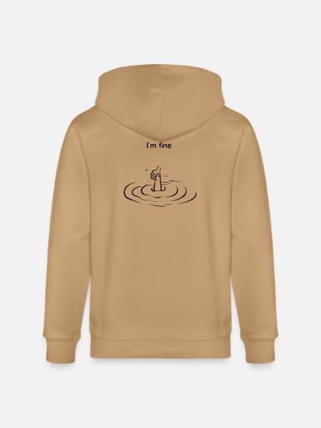 Thumbs Up Ripple Graphic - Stanley/Stella Cultivator Organic Zip Hoodie -
