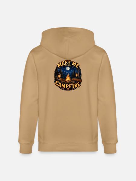 Meet Me Campfire Night - Stanley/Stella Cultivator Organic Zip Hoodie -