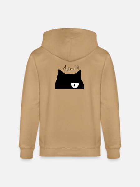 Cute cat face - Stanley/Stella Cultivator Organic Zip Hoodie - 