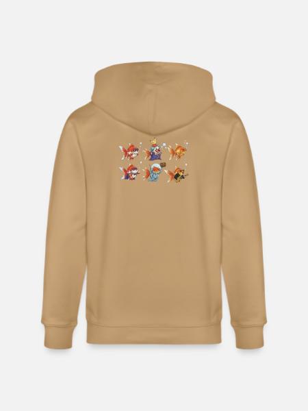 Wacky Goldfish Clown - Stanley/Stella Cultivator Organic Zip Hoodie -