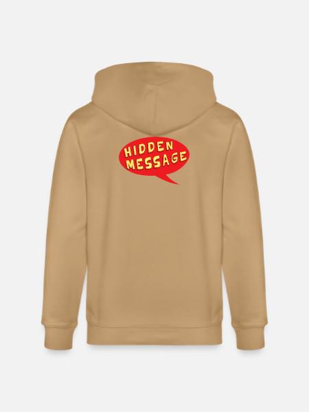 Hidden Message Speech Bubble - Stanley/Stella Cultivator Organic Zip Hoodie -