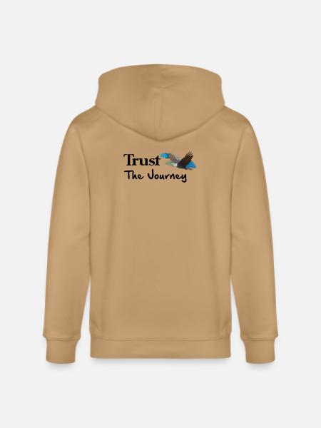 Soaring Eagle in Blue Sky - Stanley/Stella Cultivator Organic Zip Hoodie -