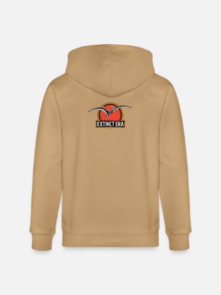 Prehistoric Pterosaur Extinction Logo - Stanley/Stella Cultivator Organic Zip Hoodie -