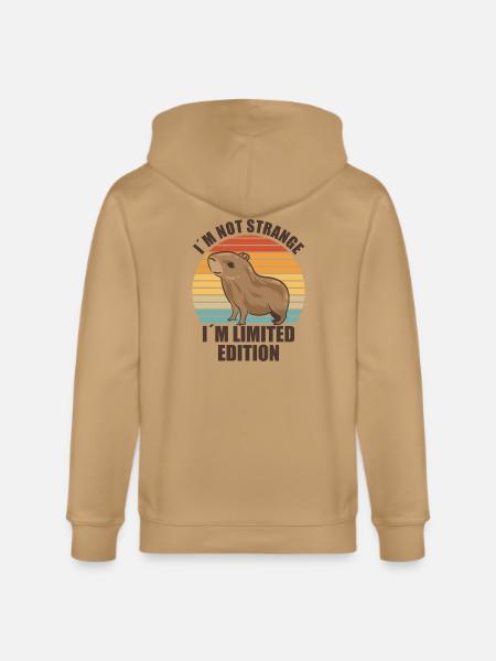 Capybara zoo animal design - Stanley/Stella Cultivator Organic Zip Hoodie -