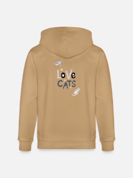 cat lovers - Stanley/Stella Cultivator Organic Zip Hoodie -