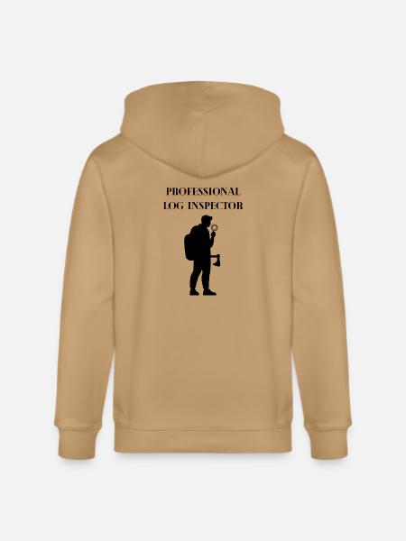 Busker Silhouette with Microphone - Stanley/Stella Cultivator Organic Zip Hoodie - 