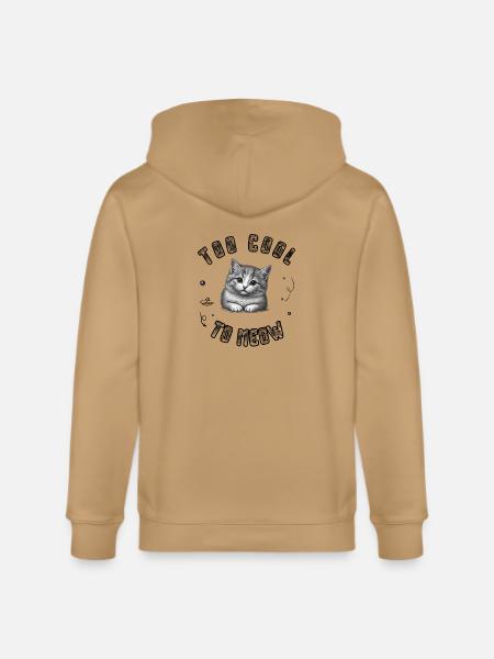 Kitten in a Cosmic Ring - Stanley/Stella Cultivator Organic Zip Hoodie -