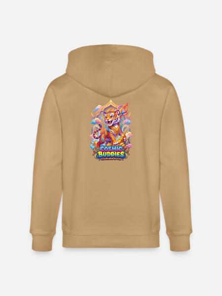 PyroTiger: The Golden Temple Guardian - Stanley/Stella Cultivator Organic Zip Hoodie -