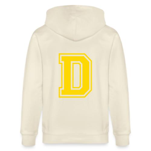 Letter D – Capital Athletic Alphabet Monogram - Stanley/Stella Cultivator Organic Zip Hoodie