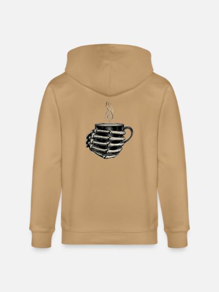 Skeleton Hands Embrace Steam Mug - Stanley/Stella Cultivator Organic Zip Hoodie -