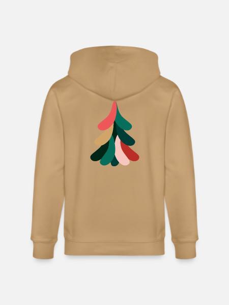 Vivid Abstract Evergreen – Christmas - Stanley/Stella Cultivator Organic Zip Hoodie -