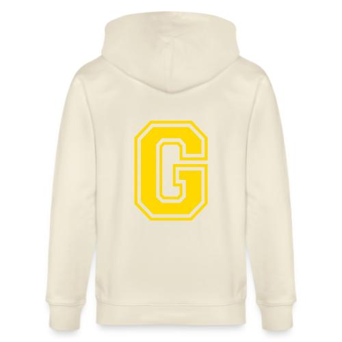 Letter G – Capital Athletic Alphabet Monogram - Stanley/Stella Cultivator Organic Zip Hoodie