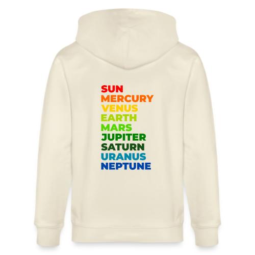 Color the solar system - Stanley/Stella Cultivator Organic Zip Hoodie
