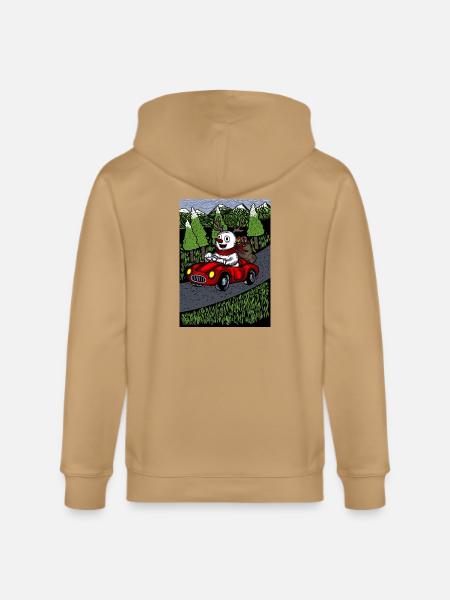 snowman blue sky version - Stanley/Stella Cultivator Organic Zip Hoodie -