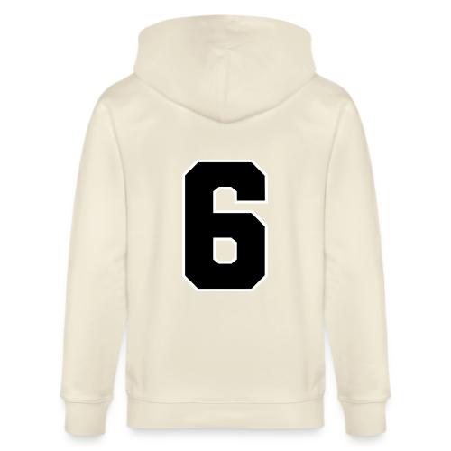 Varsity Number 6 Sports Font - Stanley/Stella Cultivator Organic Zip Hoodie