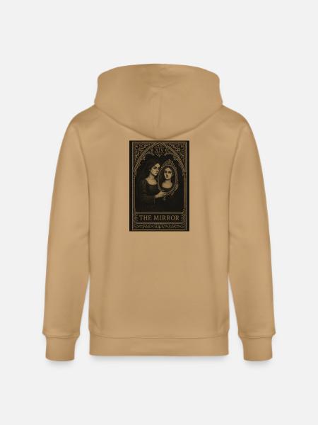 The Mirror Tarot Card Art - Stanley/Stella Cultivator Organic Zip Hoodie -