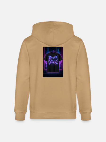 Neon Circuit Controller Glow - Stanley/Stella Cultivator Organic Zip Hoodie -