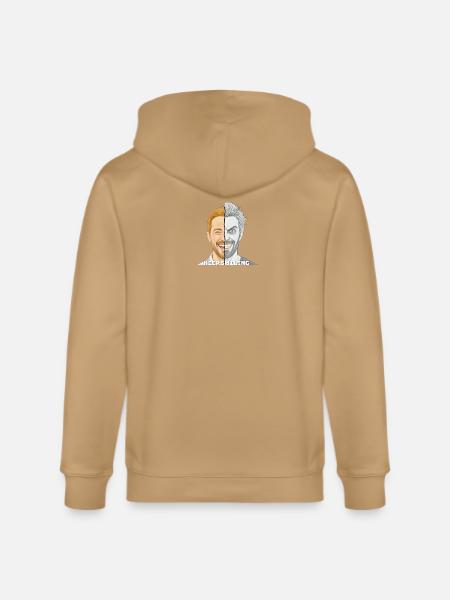 Split Face Smile Keep Smiling - Stanley/Stella Cultivator Organic Zip Hoodie -