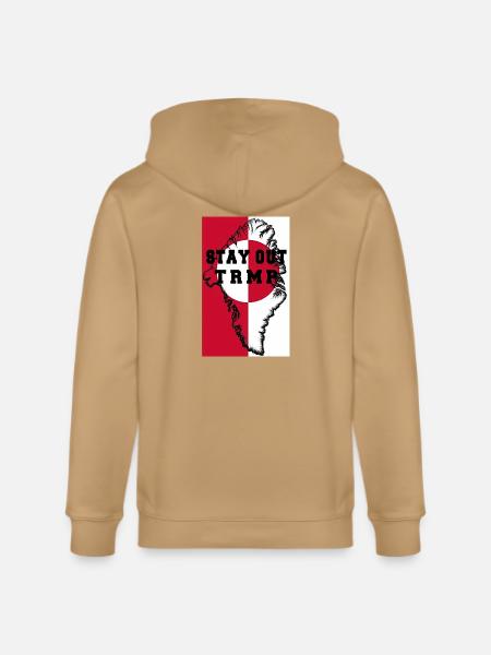 Greenland red white - Stanley/Stella Cultivator Organic Zip Hoodie -