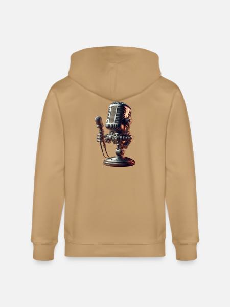 microphone - Stanley/Stella Cultivator Organic Zip Hoodie -