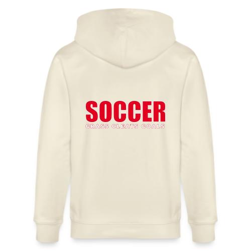 Soccer Grass Cleats Goals Typography Design - Stanley/Stella Cultivator Organic Zip Hoodie