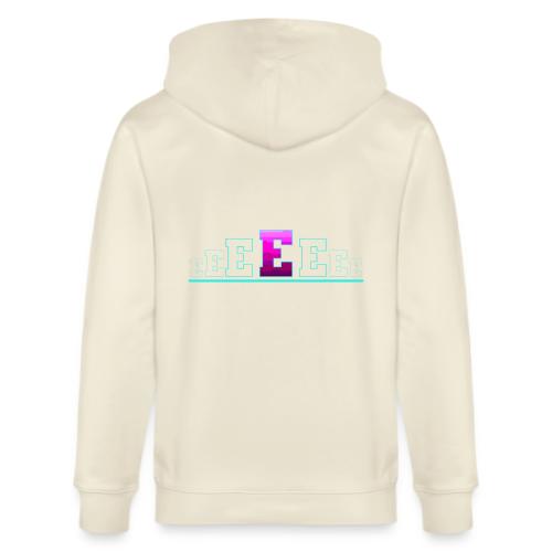Letter E – Capital Varsity Alphabet Monogram - Stanley/Stella Cultivator Organic Zip Hoodie