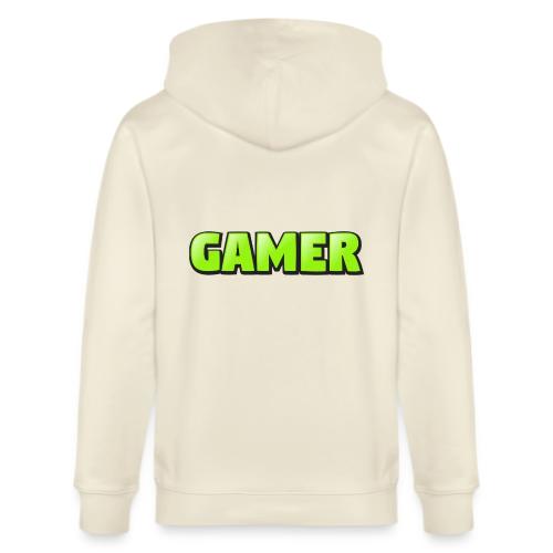 Gamer Neon Green Gaming Logo Design - Stanley/Stella Cultivator Organic Zip Hoodie