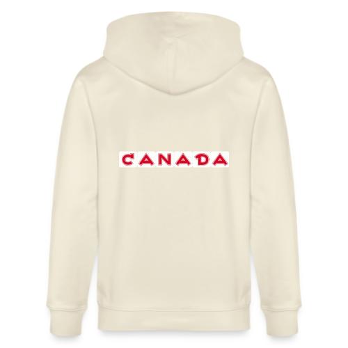 Canada, red letters on white background - Stanley/Stella Cultivator Organic Zip Hoodie