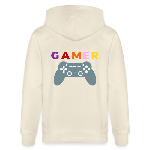 Colorful Gamer Controller Graphic - Stanley/Stella Cultivator Organic Zip Hoodie