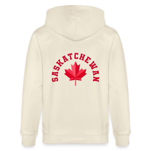 Saskatchewan with maple leaf - Stanley/Stella Cultivator Organic Zip Hoodie