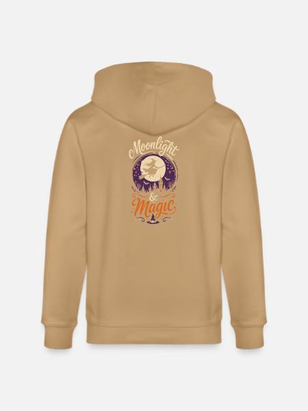 Moonlight & Magic Tshirt - Stanley/Stella Cultivator Organic Zip Hoodie -