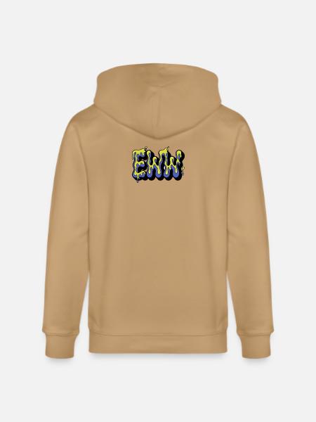 comic-speech-bubble--neon-slime-texture-inside- - Stanley/Stella Cultivator Organic Zip Hoodie -