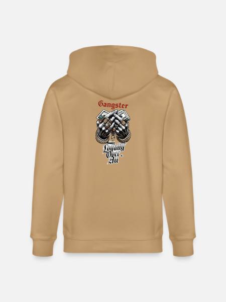Loyalty Over All Gangster Hands - Stanley/Stella Cultivator Organic Zip Hoodie -
