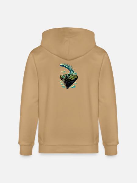 Floating Island Wave Arc - Stanley/Stella Cultivator Organic Zip Hoodie -