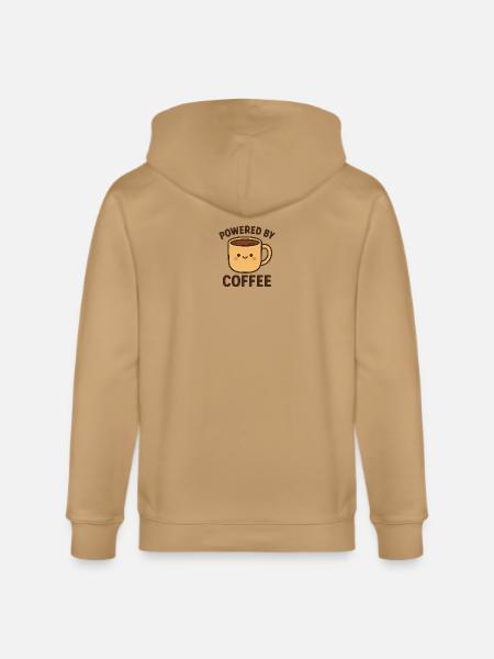 Adorable Coffee Power Emblem - Stanley/Stella Cultivator Organic Zip Hoodie -