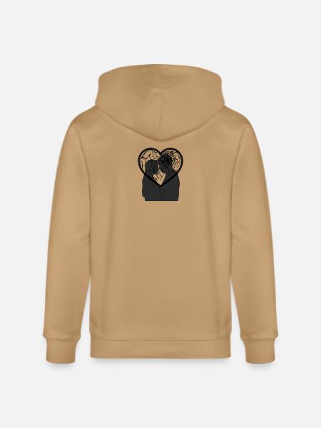 Cracked Heart  - Stanley/Stella Cultivator Organic Zip Hoodie - 