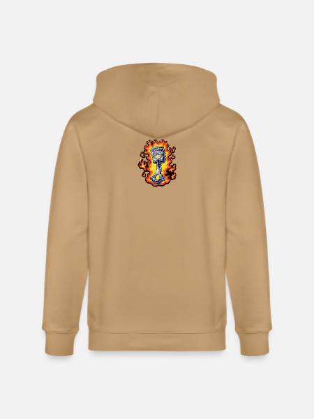 Flaming Piston Mascot - Stanley/Stella Cultivator Organic Zip Hoodie - 