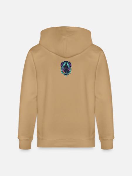Moonlit Castle of Bats - Stanley/Stella Cultivator Organic Zip Hoodie -