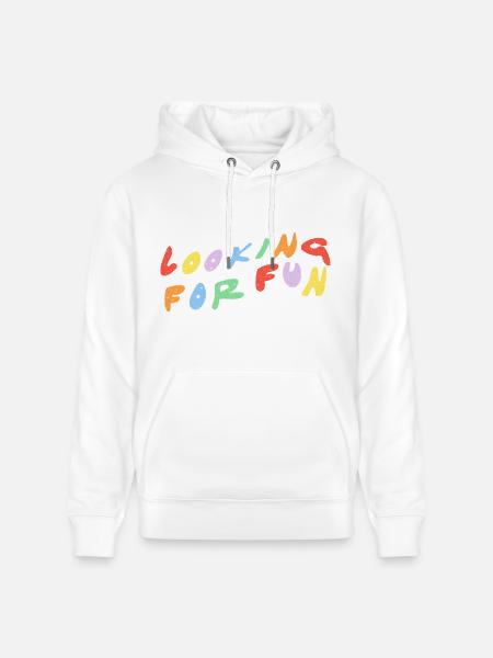 Looking for Fun - Heavyweight Unisex Hoodie CRUISER by Stanley/Stella - white