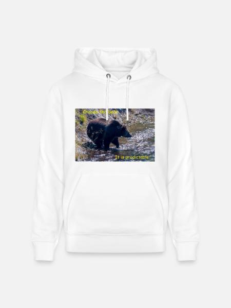 Choose The Bear - Heavyweight Unisex Hoodie CRUISER by Stanley/Stella - white