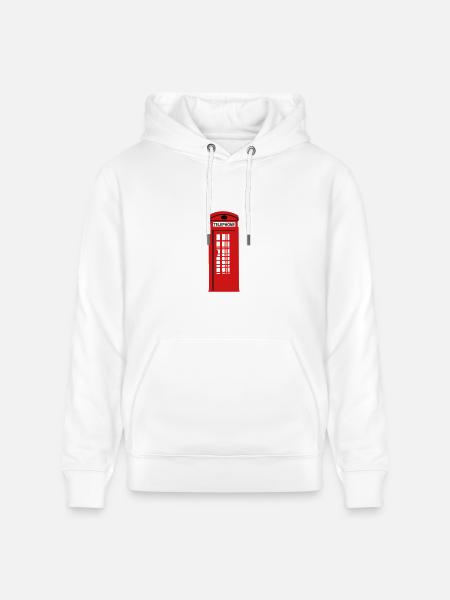 phone box - Heavyweight Unisex Hoodie CRUISER by Stanley/Stella - white