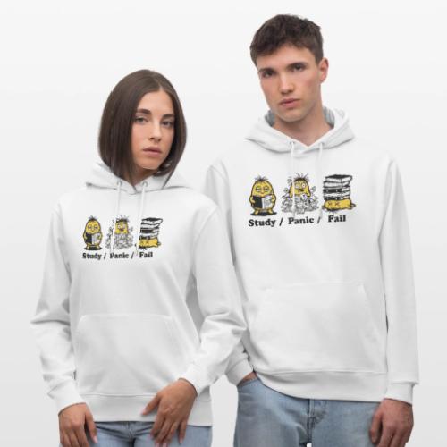 Funny Student Study Panic Fail Back To School - Heavyweight Unisex Hoodie CRUISER by Stanley/Stella