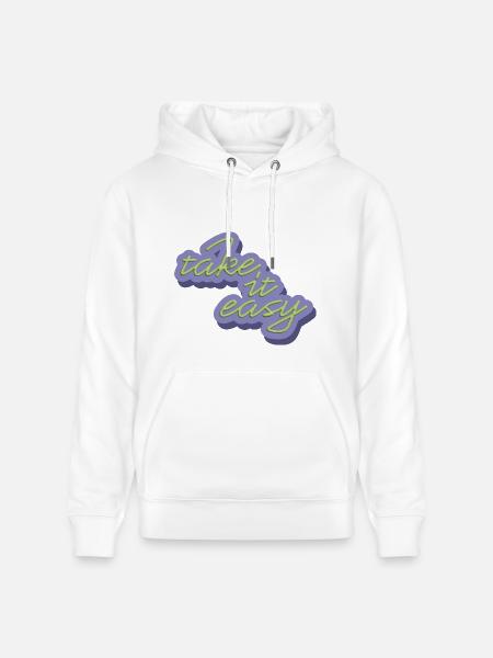 Take It Easy - Heavyweight Unisex Hoodie CRUISER by Stanley/Stella - white