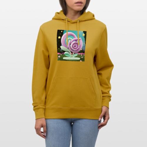 Lila Bloom | Double Floral Eco-Inspired Art - Heavyweight Unisex Hoodie CRUISER by Stanley/Stella